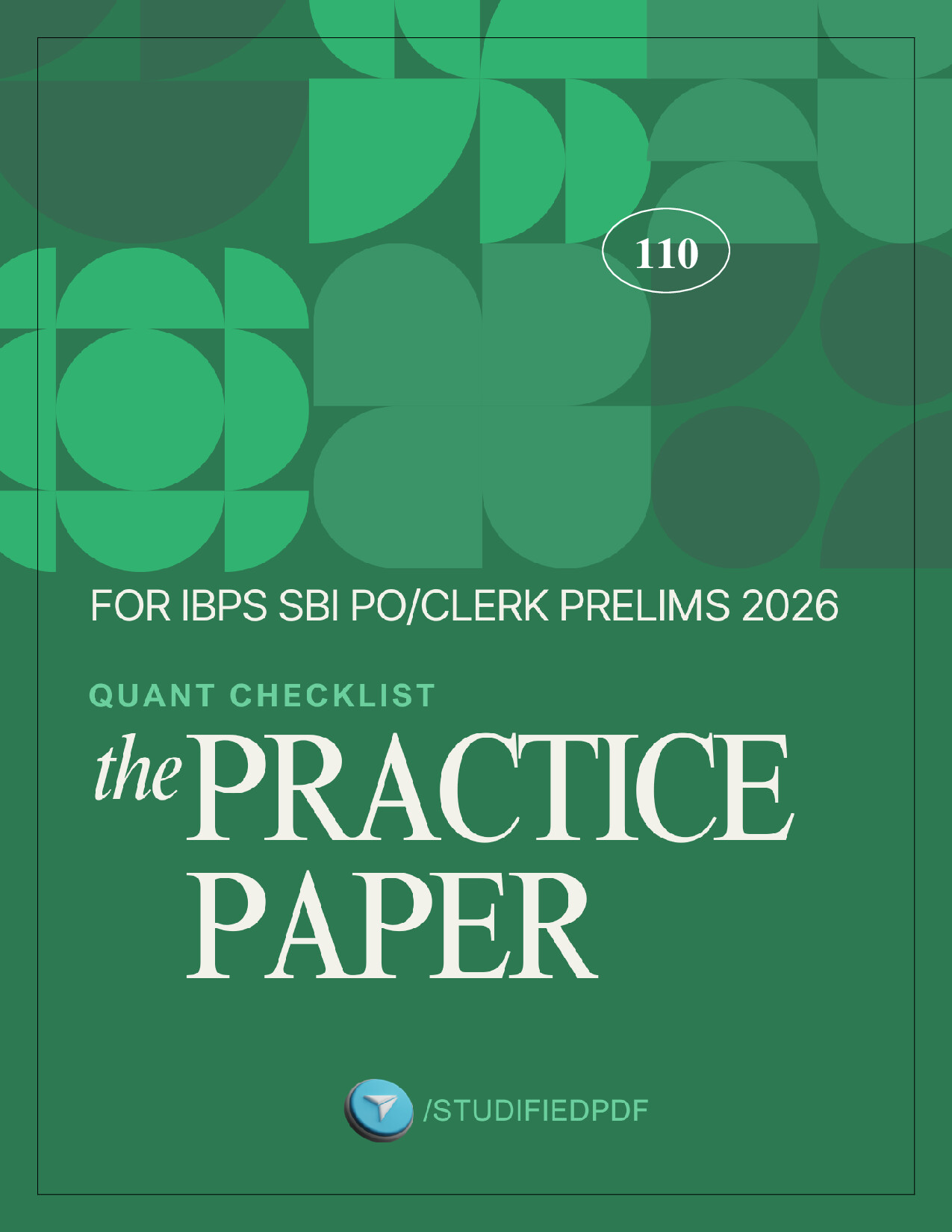 QUANT PRACTICE PAPER 110 BY AASHISH ARORA FOR BANK EXAMS 2026