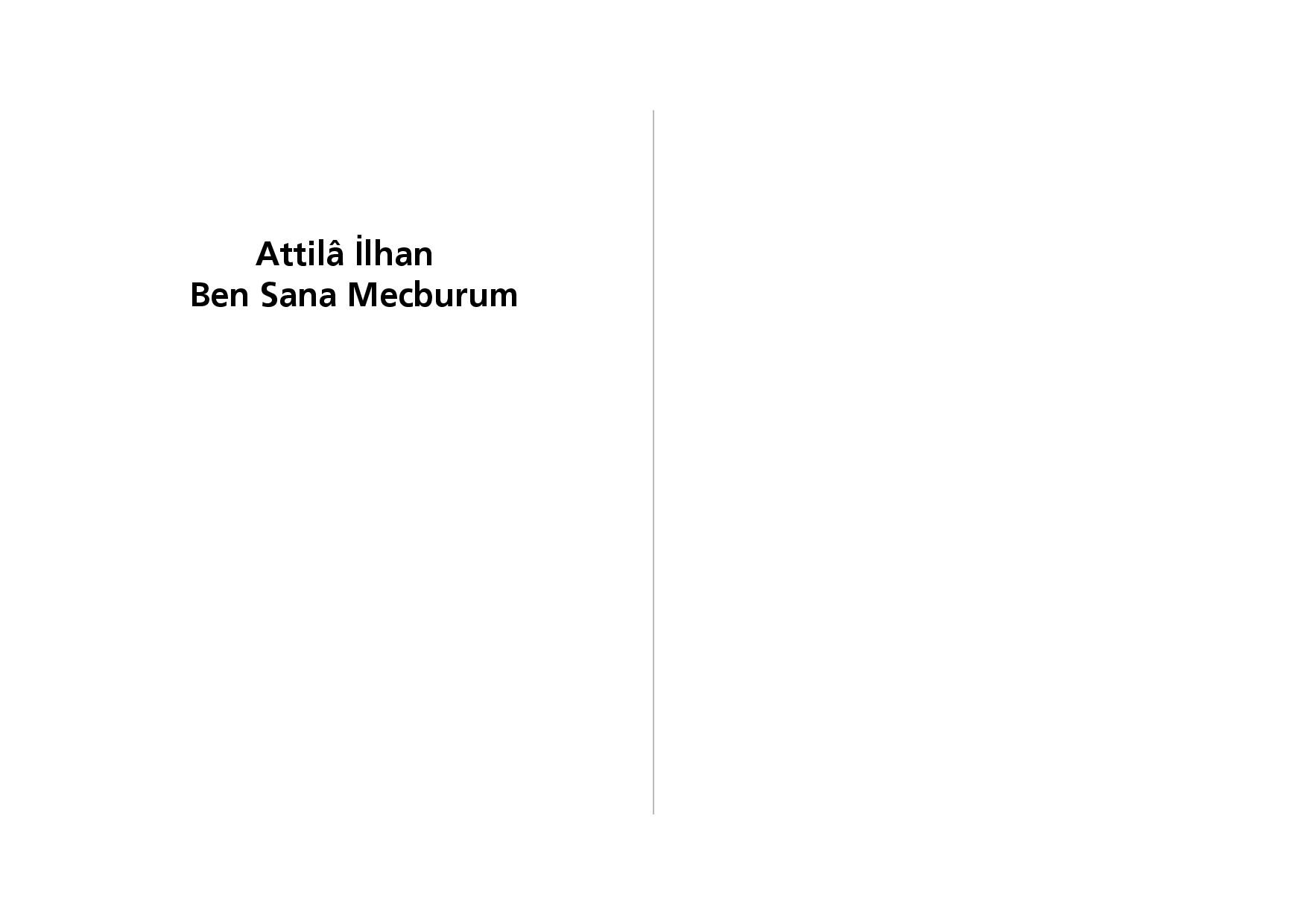 Ben Sana Mecburum