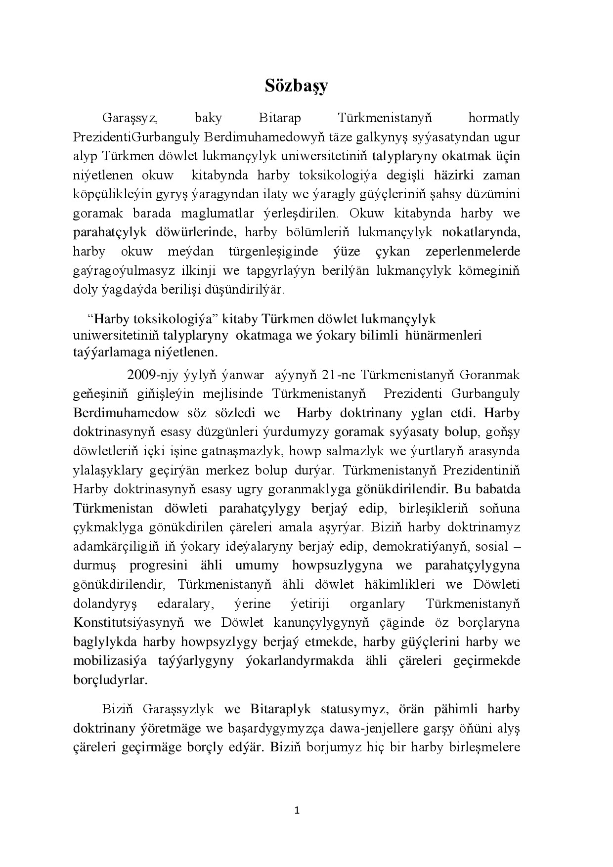 TOKSIKOLOGIÝA DERSI