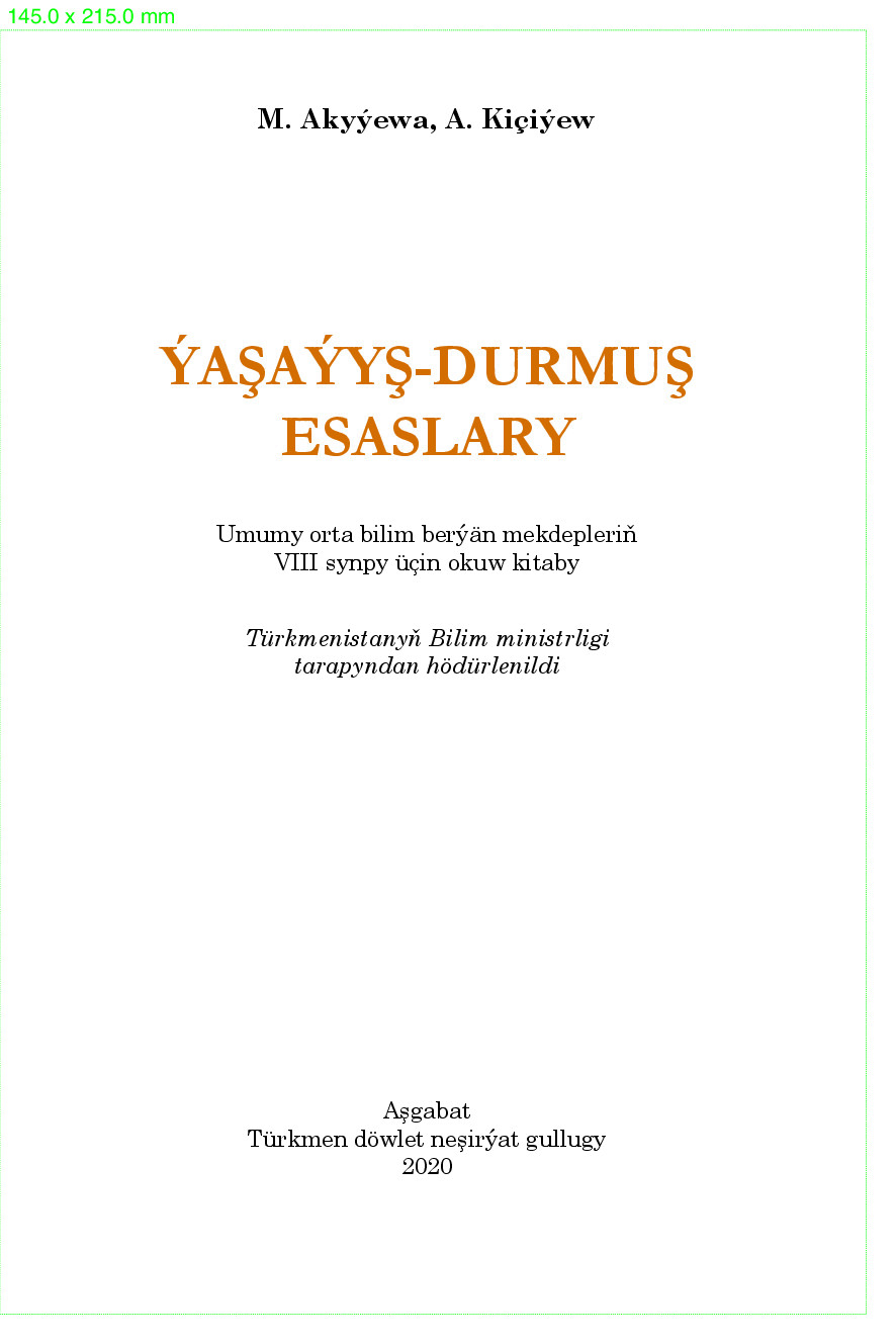 ýAşAýYş Durmuş Esaslary  Viii Synp   2020