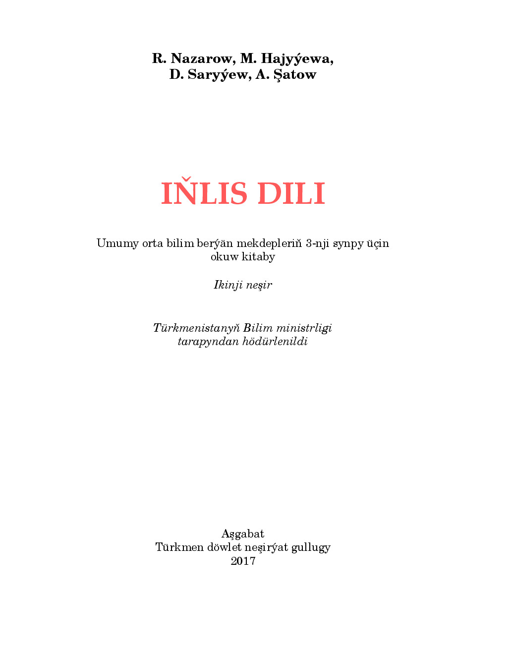 IňLis Dili Iii Synp  2017