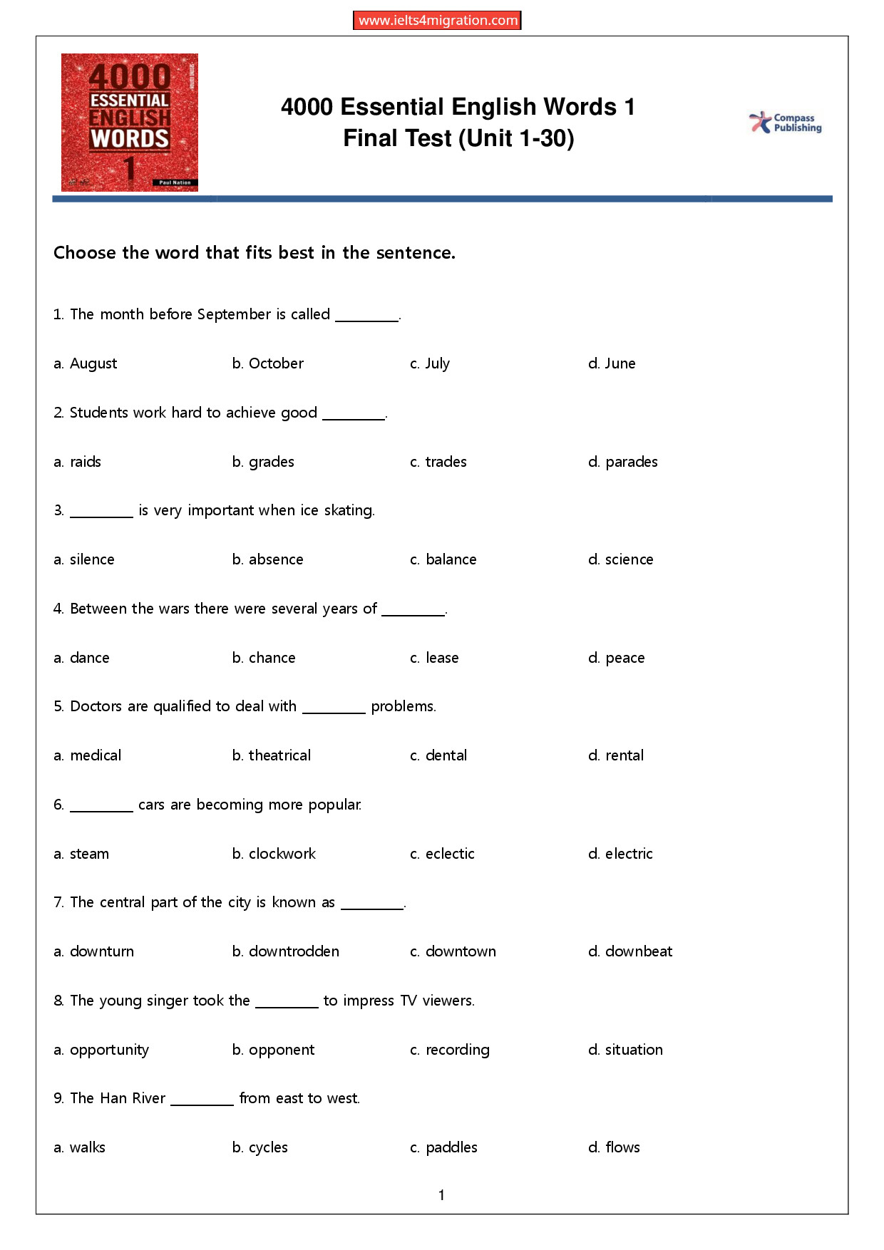 4000 ESSENTIAL ENGLISH WORDS 1 FINAL