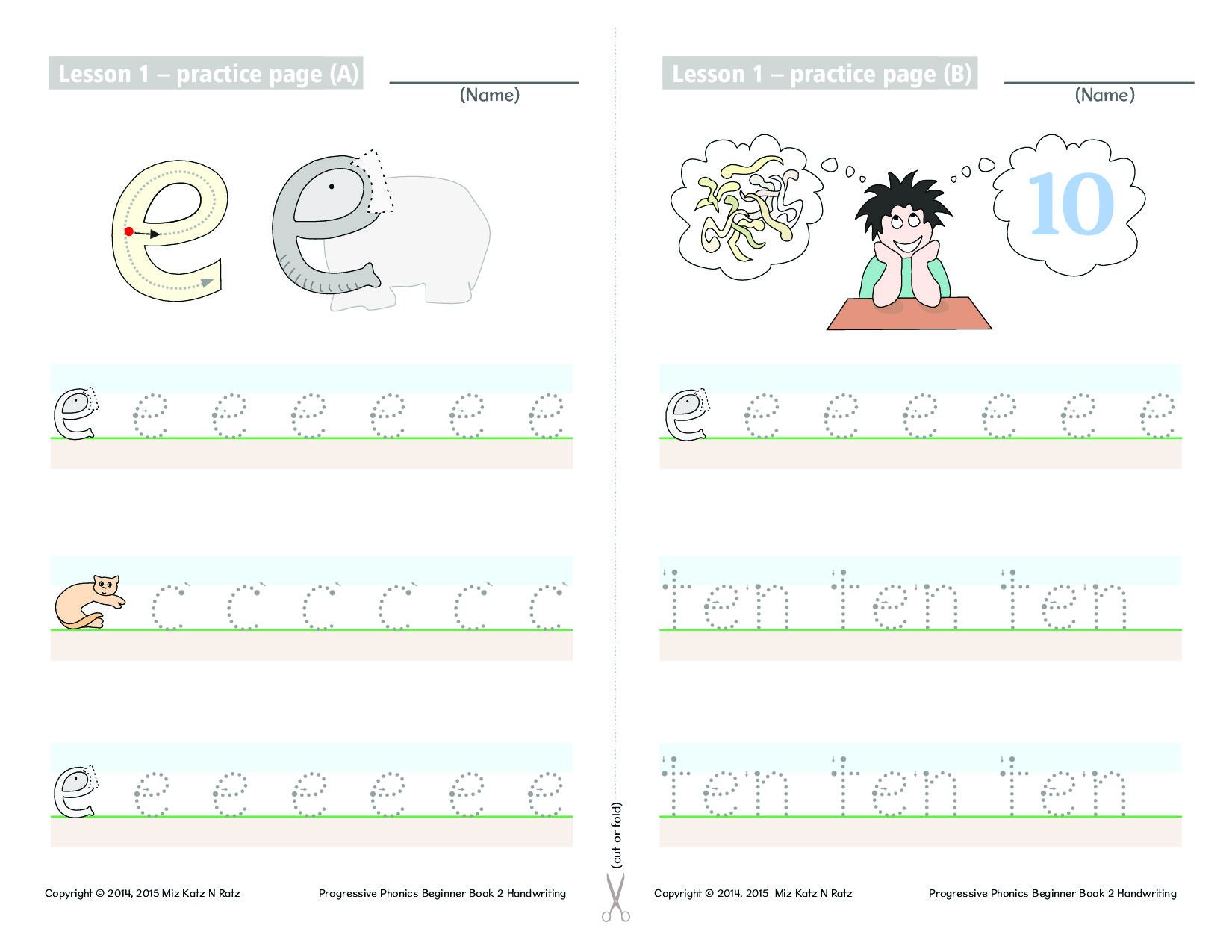 BOOK 2 HANDWRITING WORKSHEETS ONLY