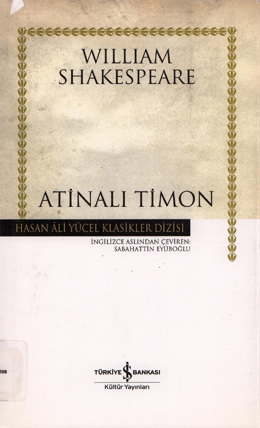 WILLIAM SHAKESPEARE ATINALI TIMON