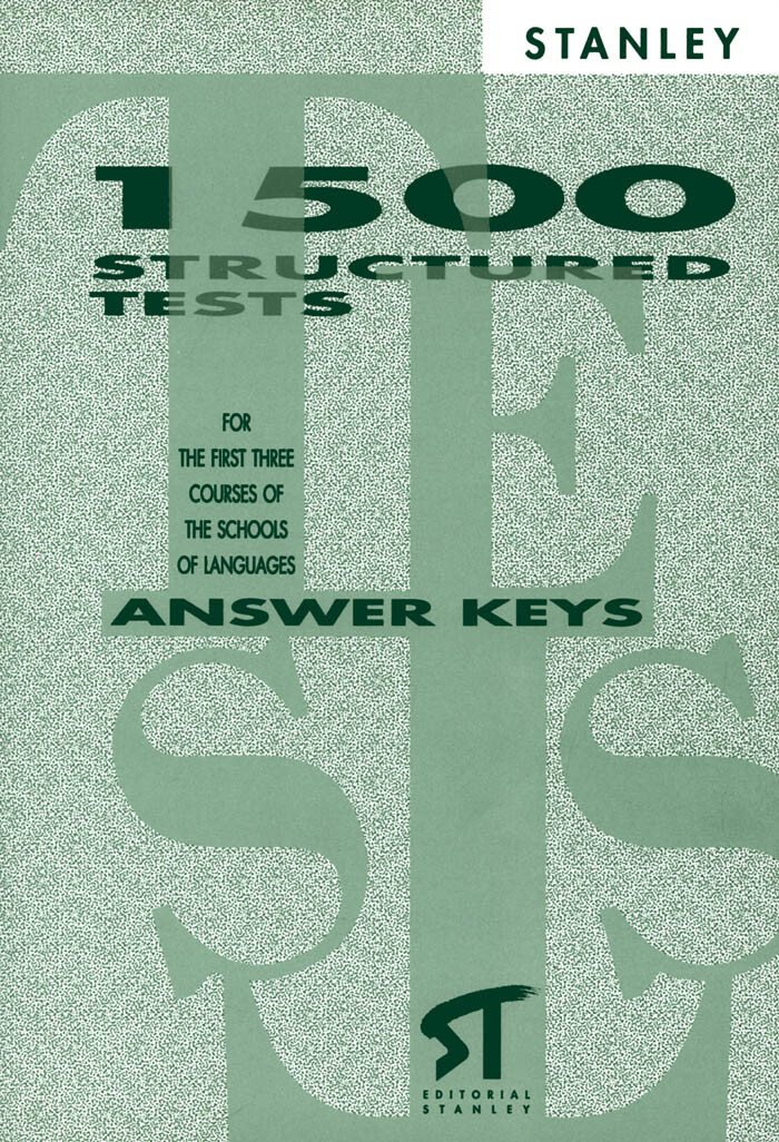 1500 STRUCTURED TESTS IN GRAMMAR ANSWER KEYS