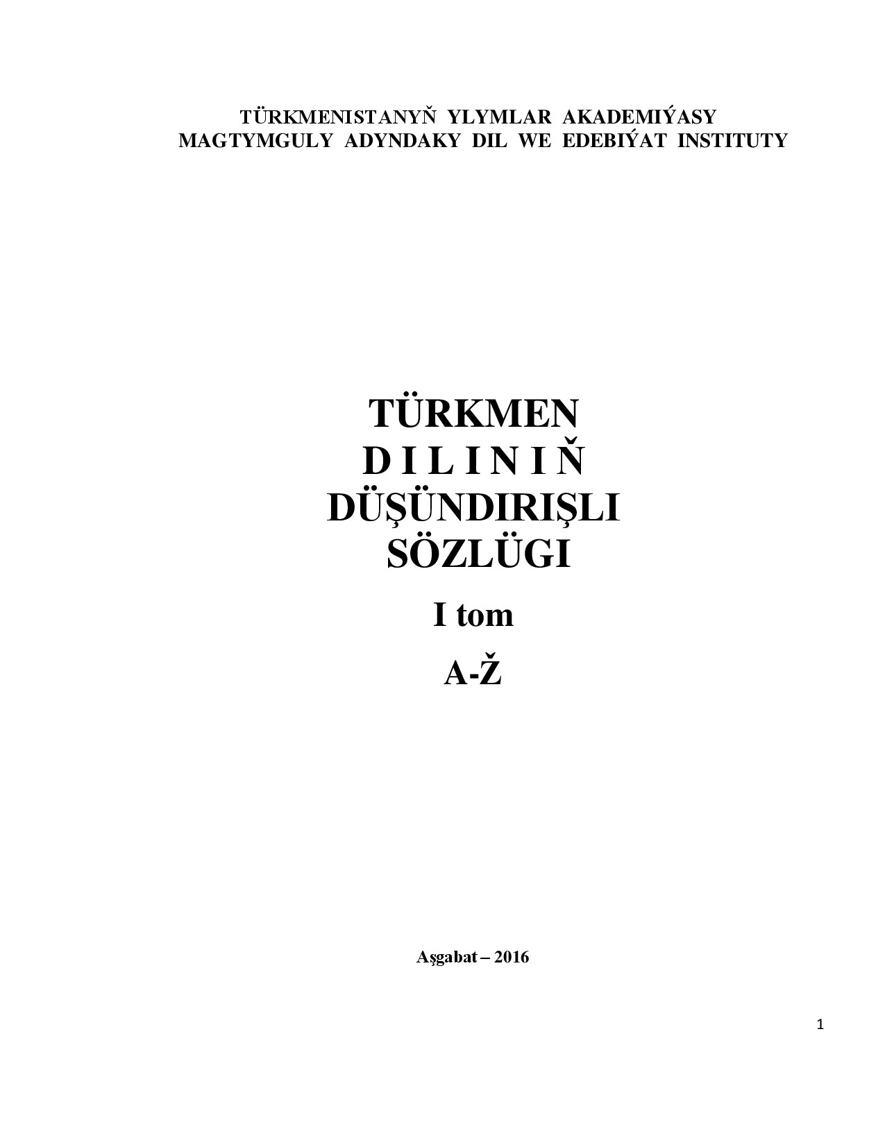 SOZLUK TURKMEN 1