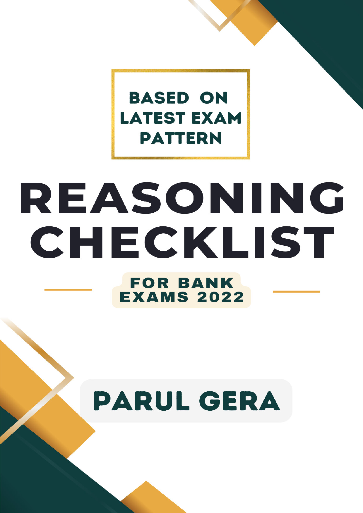 REASONING CHECKLIST 274 PDF 2022 BY PARUL GERA