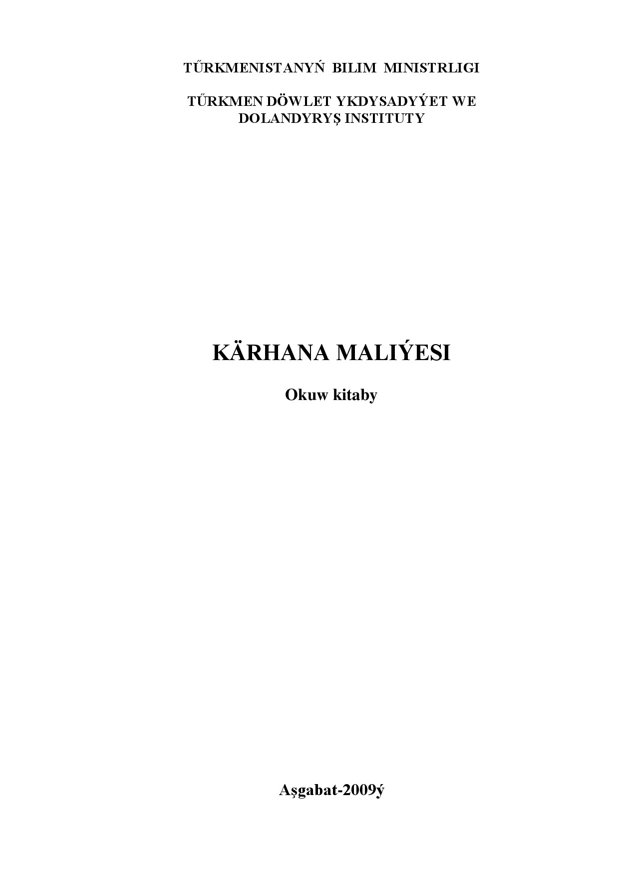 KÄRHANA MALIÝESI