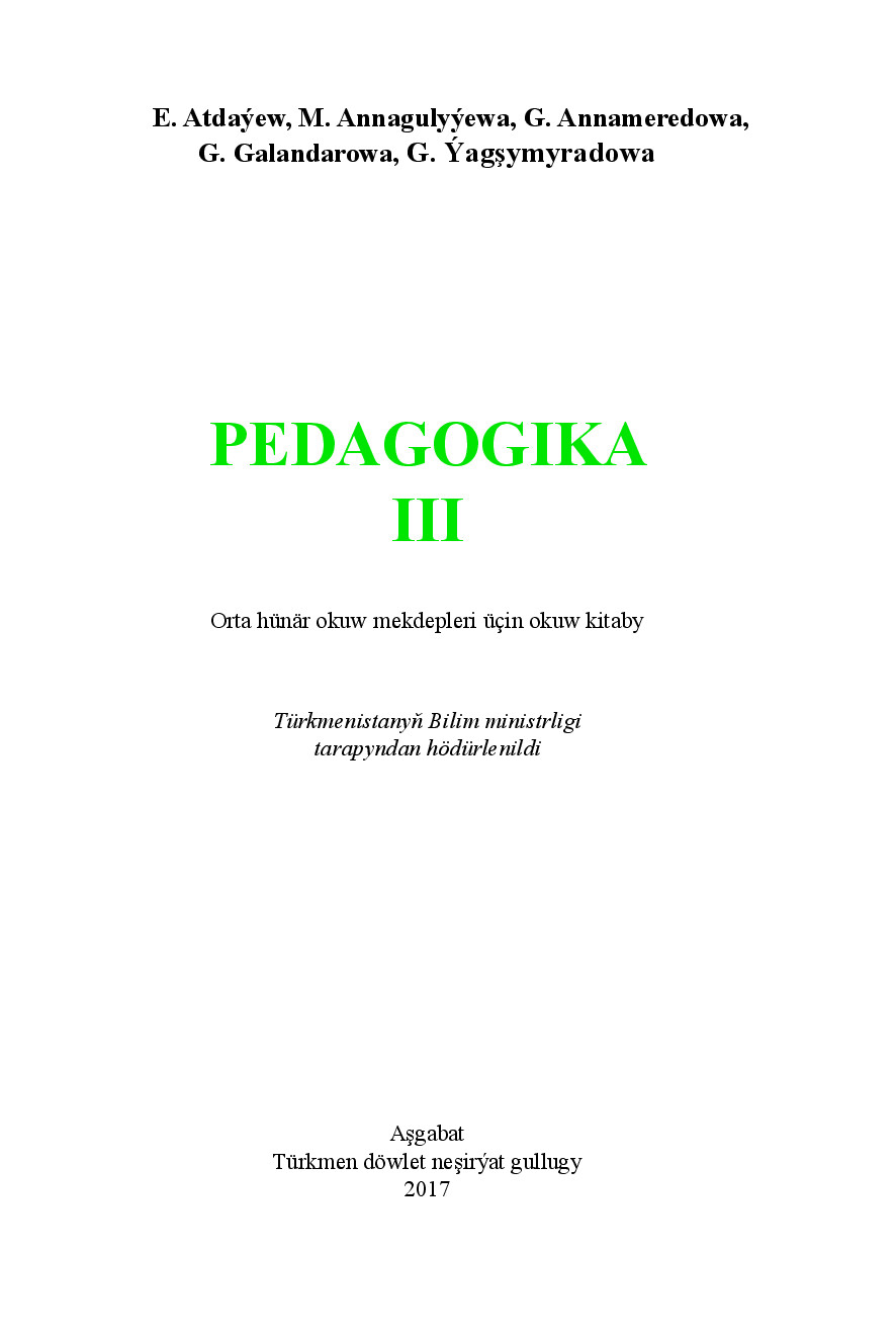 PEDAGOGIKA III