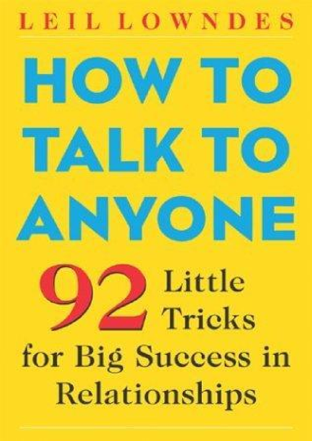 HOW TO TALK TO ANYONE 92 LITTLE TRICKS   JANINE DRIVER