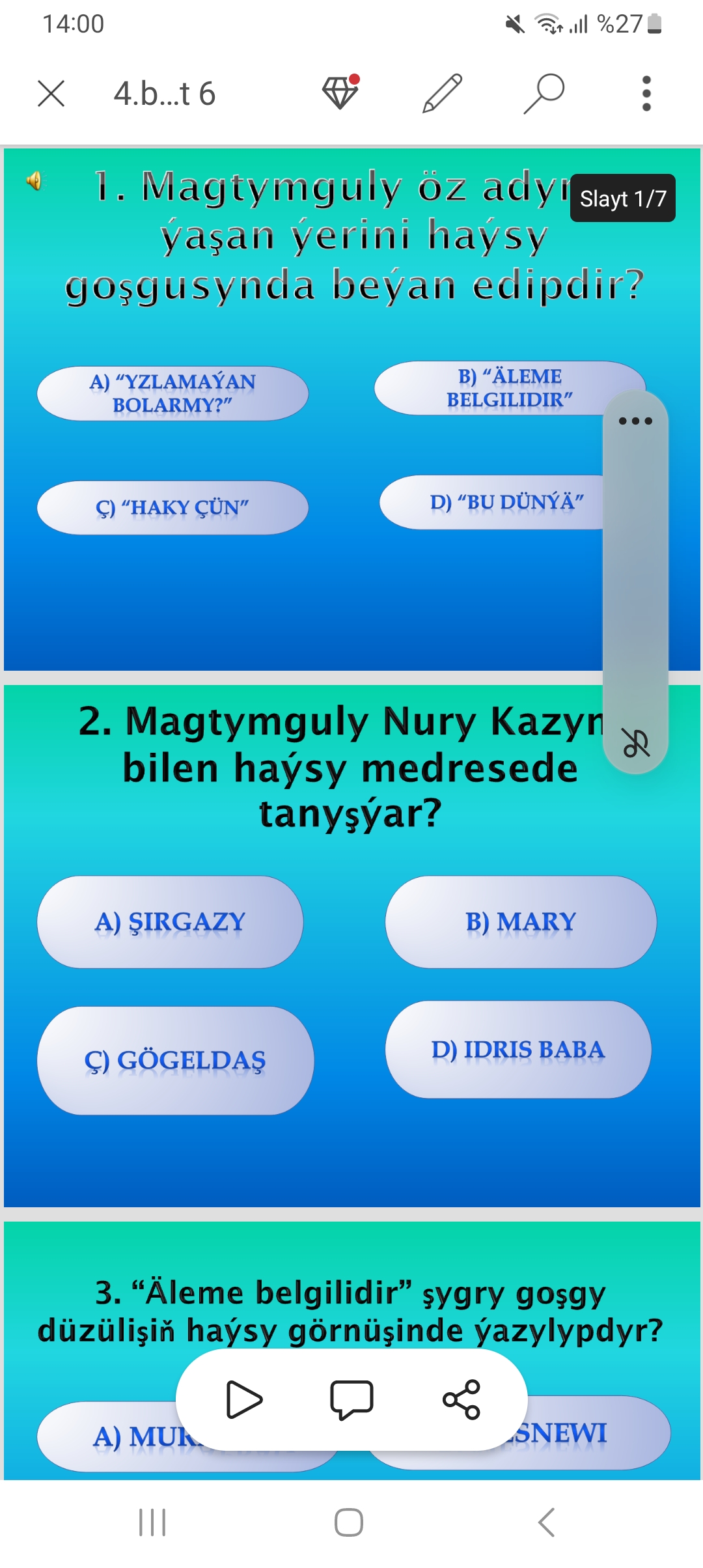 4.b. Magtymguly Test 6