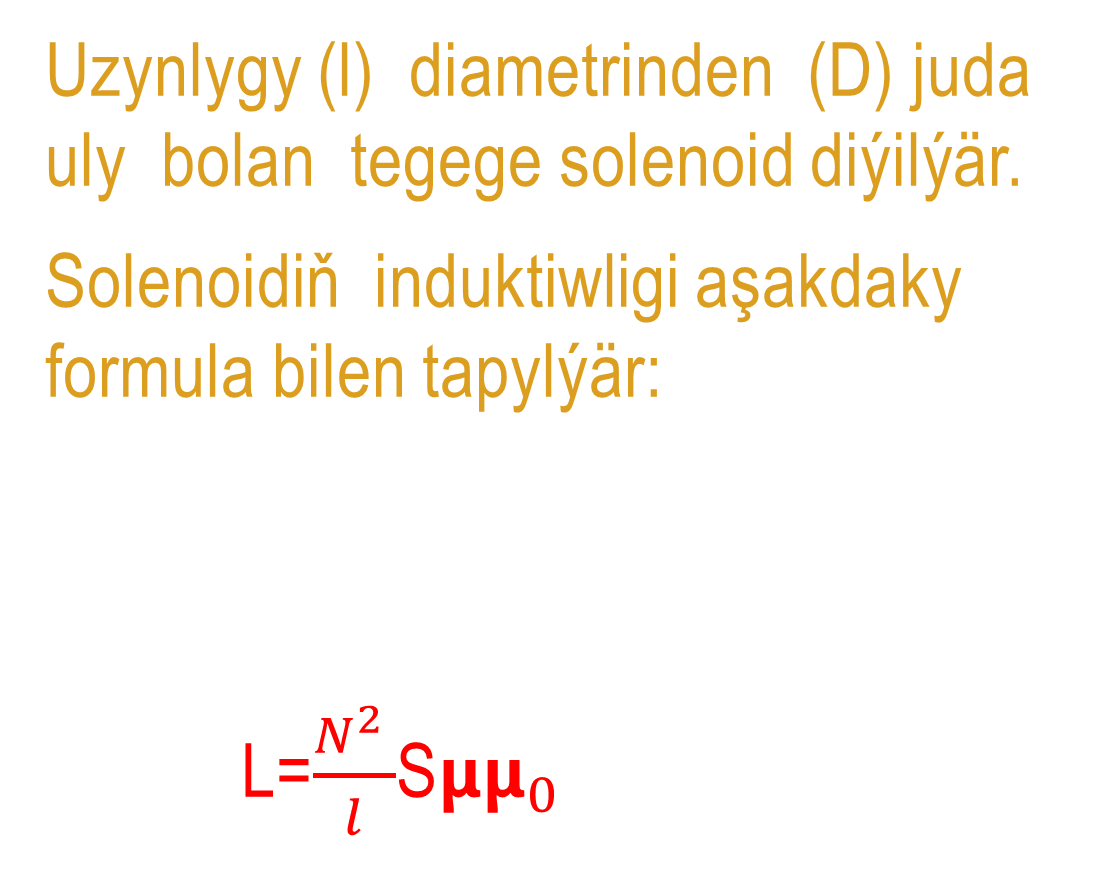 36.(1)Öz özünde induksiýa