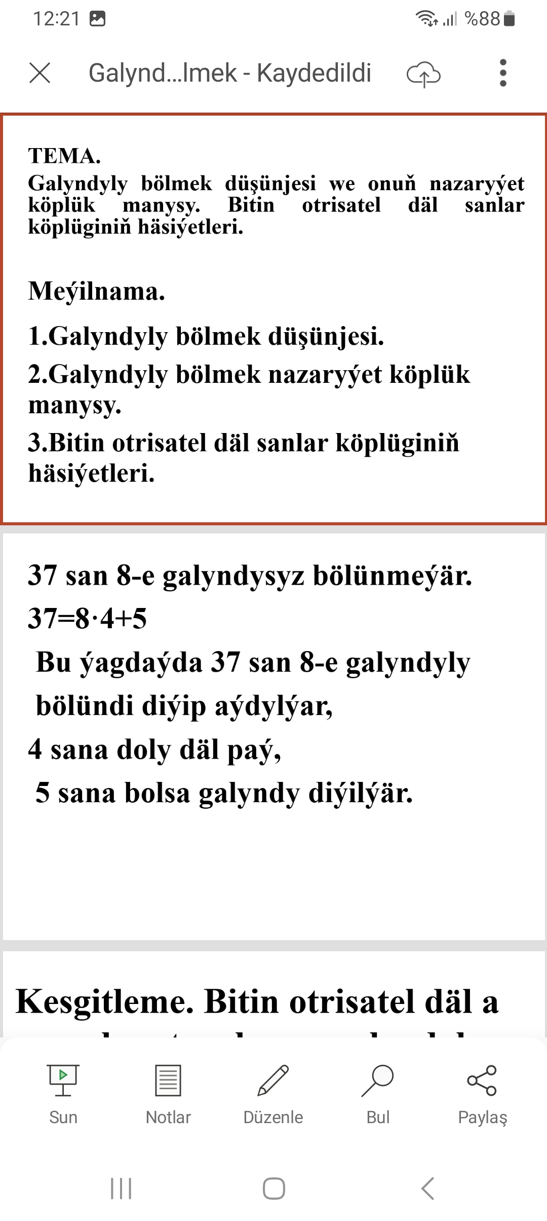 Galyndyly bolmek