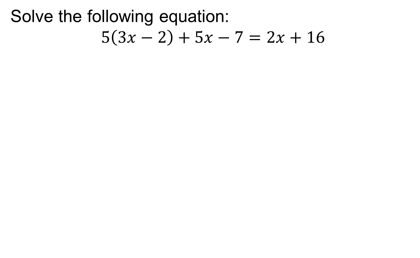 2019 ESU Math Day Algebra
