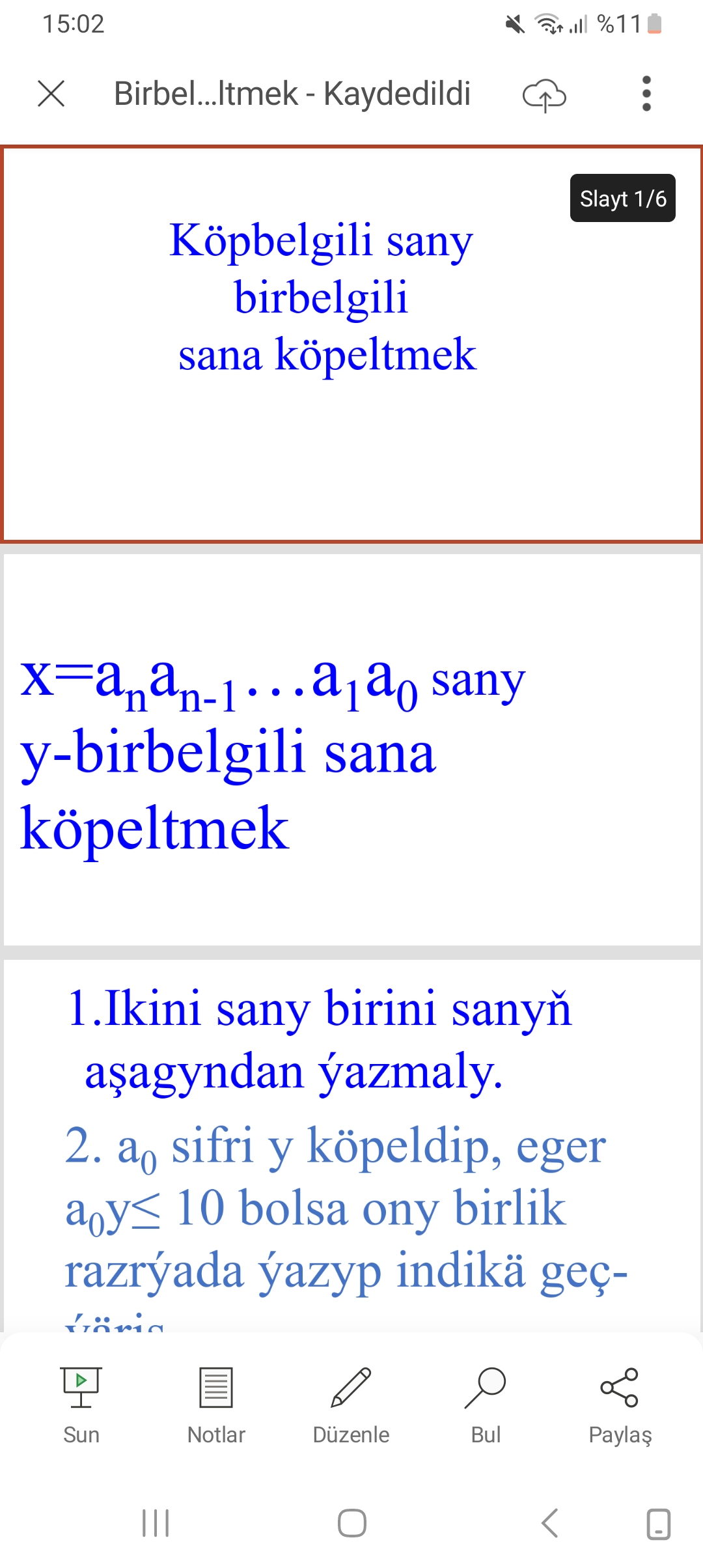 Birbelgili sana kopeltmek